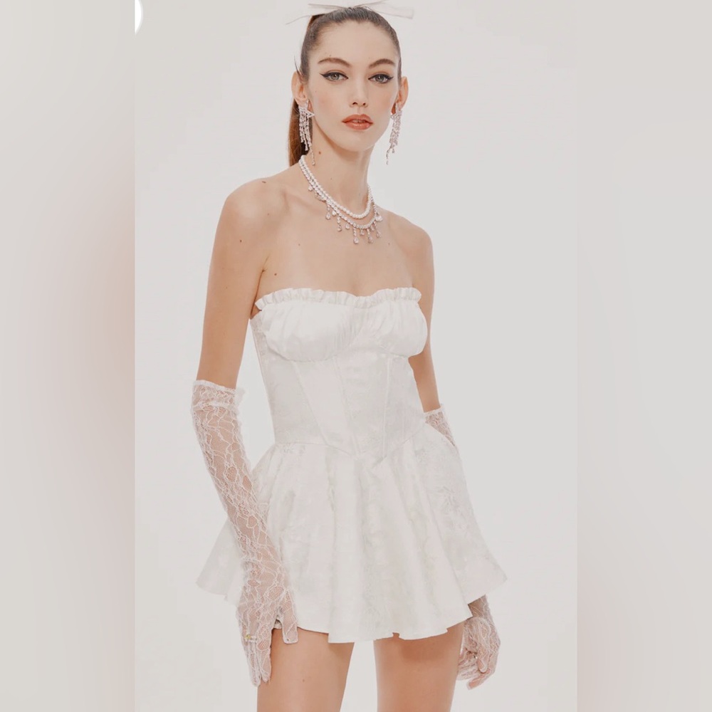 Nana Jacqueline White Airina Dress